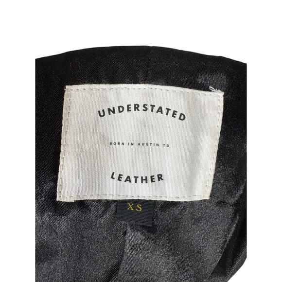 Understated Leather Mustang Bustier Top Western Cowboy Lamb Leather Cropped XS - Picture 8 of 9